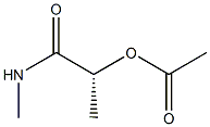 [R,(+)]-2-(Acetyloxy)-N-methylpropionamide Structure