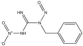 1-ベンジル-3-ニトロ-1-ニトロソグアニジン 化学構造式