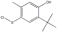2-tert-Butyl-4-chlorothio-5-methylphenol Structure