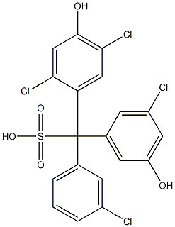  (3-Chlorophenyl)(3-chloro-5-hydroxyphenyl)(2,5-dichloro-4-hydroxyphenyl)methanesulfonic acid