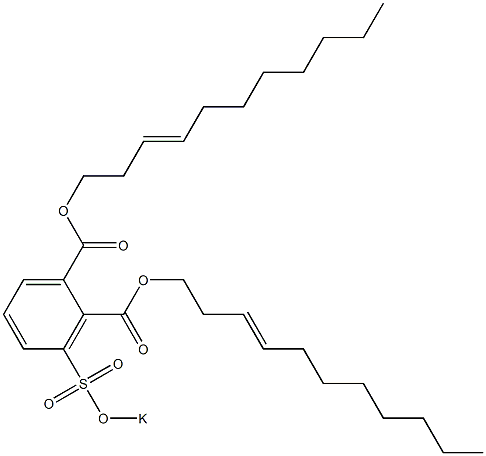 3-(Potassiosulfo)phthalic acid di(3-undecenyl) ester