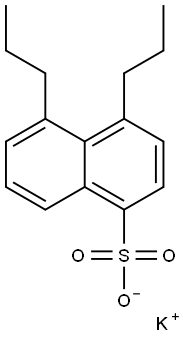 4,5-Dipropyl-1-naphthalenesulfonic acid potassium salt 结构式