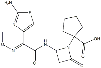  1-[2-Oxo-4-[2-(methoxyimino)-2-(2-aminothiazol-4-yl)acetylamino]azetidin-1-yl]cyclopentane-1-carboxylic acid