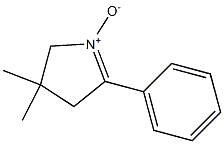 2-Phenyl-4,4-dimethyl-1-pyrroline 1-oxide 结构式