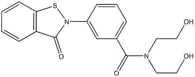  3-[(2,3-Dihydro-3-oxo-1,2-benzisothiazol)-2-yl]-N,N-bis(2-hydroxyethyl)benzamide