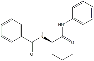 [R,(+)]-2-Benzoylamino-N-phenylvaleramide Structure