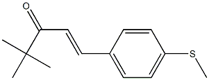 (E)-4,4-Dimethyl-1-(4-methylthiophenyl)-1-penten-3-one Struktur