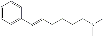 (E)-N,N-ジメチル-6-フェニル-5-ヘキセン-1-アミン 化学構造式