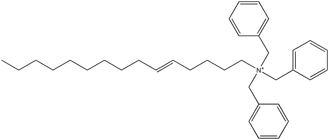 (5-Pentadecenyl)tribenzylaminium Structure