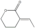 3-[(E)-Ethylidene]tetrahydro-2H-pyran-2-one Struktur