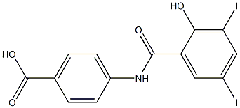  N-[4-Carboxyphenyl]-2-hydroxy-3,5-diiodobenzamide