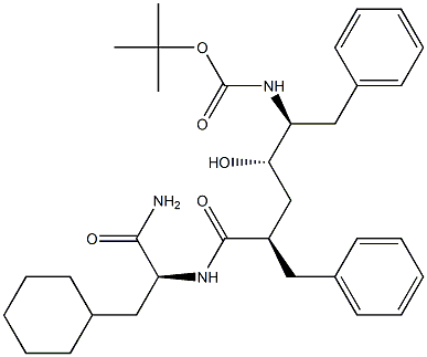 (S)-2-[[(2R,4S,5S)-5-(tert-Butoxycarbonylamino)-2-benzyl-4-hydroxy-6-phenylhexanoyl]amino]-3-cyclohexylpropionamide