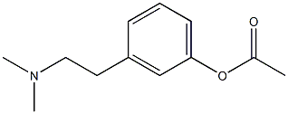 Acetic acid 3-(2-dimethylaminoethyl)phenyl ester Struktur