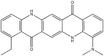 4-(Dimethylamino)-8-ethyl-5,12-dihydroquino[2,3-b]acridine-7,14-dione