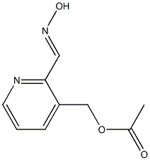 Acetic acid [2-[(hydroxyimino)methyl]-3-pyridinyl]methyl ester Struktur