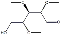 2-O,3-O,4-O-トリメチル-D-アラビノース 化学構造式
