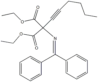 2-[(Diphenylmethylene)amino]-2-(1-hexynyl)malonic acid diethyl ester