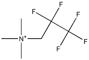 2,2,3,3,3-Pentafluoro-N,N,N-trimethyl-1-propanaminium Structure