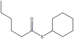 Pentane-1-thiocarboxylic acid S-cyclohexyl ester Structure