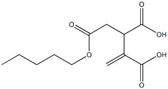 3-ブテン-1,2,3-トリカルボン酸1-ペンチル 化学構造式