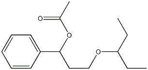 Acetic acid 1-phenyl-2-(1-ethylpropoxymethyl)ethyl ester 结构式
