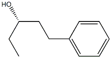 (S)-1-フェネチル-1-プロパノール 化学構造式