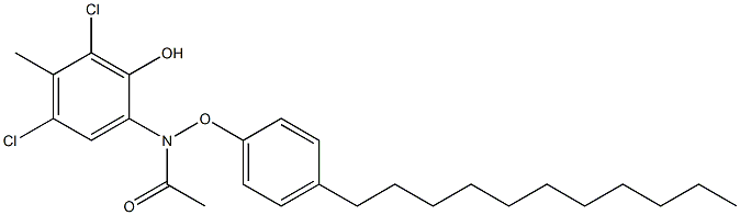 2-(4-Undecylphenoxyacetylamino)-4,6-dichloro-5-methylphenol Structure