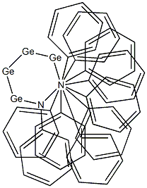 Decaphenyl-1,2-diaza-3,4,5,6-tetragermacyclohexane Structure