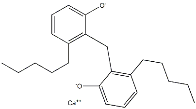 Calcium 2,2'-methylenebis(3-pentylphenoxide) Structure