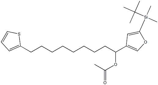 Acetic acid 1-[5-(tert-butyldimethylsilyl)-3-furyl]-9-(2-thienyl)nonyl ester