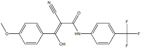  2-Cyano-3-hydroxy-3-[4-methoxyphenyl]-N-[4-trifluoromethylphenyl]acrylamide