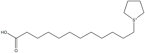 1-(11-カルボキシウンデシル)チオラン-1-イウム 化学構造式
