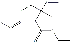  3,7-Dimethyl-3-ethenyl-6-octenoic acid ethyl ester