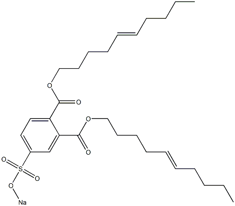 4-(Sodiosulfo)phthalic acid di(5-decenyl) ester 结构式