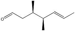 (3R,4S,5E)-3,4-Dimethyl-5-heptenal Structure