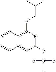 Methanesulfonic acid 1-(2-methylpropylthio)-isoquinolin-3-yl ester