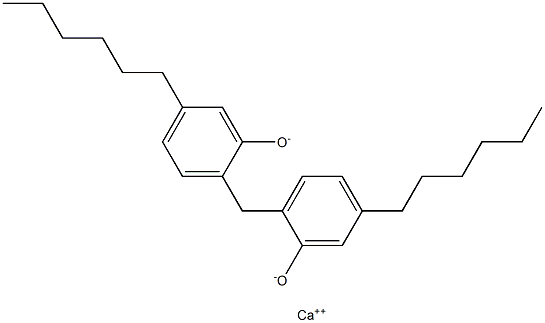 Calcium 2,2'-methylenebis(5-hexylphenoxide) Struktur