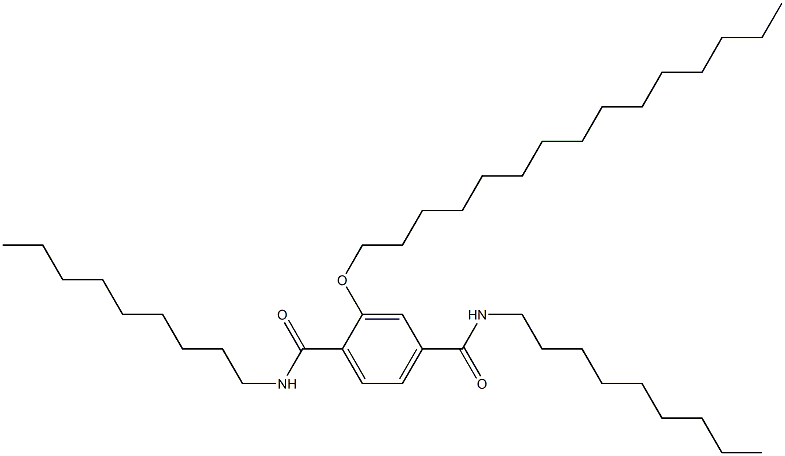 2-(Pentadecyloxy)-N,N'-dinonylterephthalamide Struktur