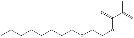 Methacrylic acid (3-oxaundecan-1-yl) ester Structure