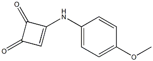 3-(4-Methoxyphenylamino)-3-cyclobutene-1,2-dione Struktur
