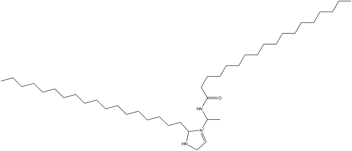 2-Octadecyl-3-[1-(stearoylamino)ethyl]-3-imidazoline-3-ium Structure