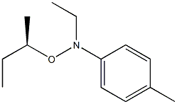 (-)-O-[(R)-sec-Butyl]-N-ethyl-N-p-tolylhydroxylamine Structure