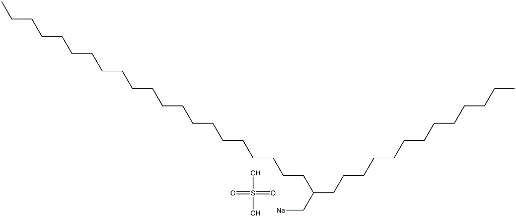 Sulfuric acid 2-tridecyltricosyl=sodium salt Structure