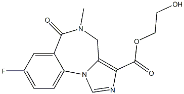 8-Fluoro-5,6-dihydro-6-oxo-5-methyl-4H-imidazo[1,5-a][1,4]benzodiazepine-3-carboxylic acid 2-hydroxyethyl ester