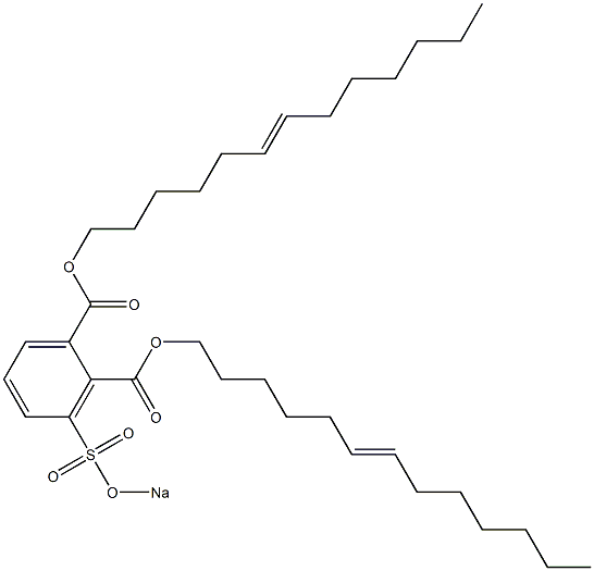 3-(Sodiosulfo)phthalic acid di(6-tridecenyl) ester Struktur