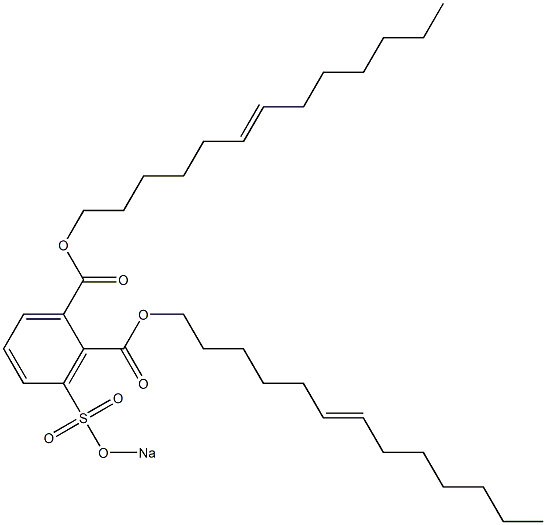 3-(Sodiosulfo)phthalic acid di(6-tridecenyl) ester 结构式