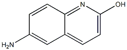 6-アミノ-2-ヒドロキシキノリン 化学構造式
