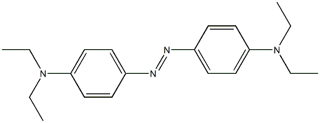 (E)-4,4'-ビス(ジエチルアミノ)アゾベンゼン 化学構造式