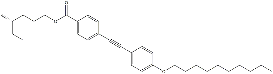 4-[(4-Decyloxyphenyl)ethynyl]benzoic acid (S)-4-methylhexyl ester Structure