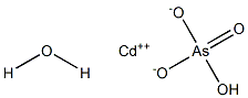 Cadmium hydrogen arsenate monohydrate Struktur